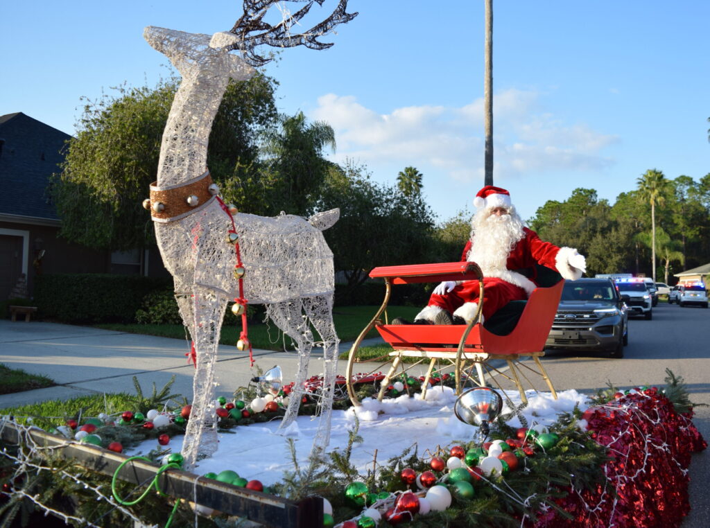 WCF Santa Parade through Westchase neighborhoods